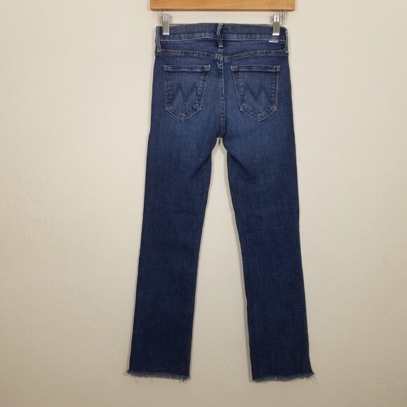 MOTHER Rascal Ankle Snippet Stretch Jeans Blue Size 24 - Picture 6 of 10